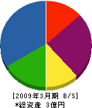 小田畳商会 貸借対照表 2009年3月期