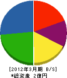 鈴木電業 貸借対照表 2012年3月期