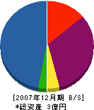 三澤組 貸借対照表 2007年12月期
