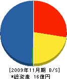 近畿鉄筋コンクリート 貸借対照表 2009年11月期