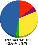 竹内建材 貸借対照表 2012年3月期