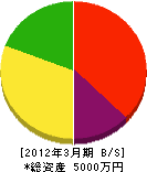 高見澤土木 貸借対照表 2012年3月期