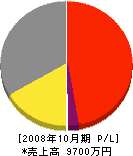 秀亜ポンプ 損益計算書 2008年10月期
