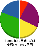 吉勝組 貸借対照表 2009年12月期