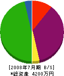 大晃技研 貸借対照表 2008年7月期
