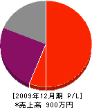 常磐井塗装店 損益計算書 2009年12月期