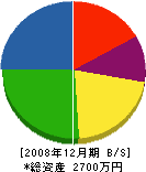 新栄商会 貸借対照表 2008年12月期