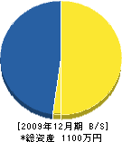 福井造園・建設 貸借対照表 2009年12月期