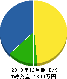 川添建設 貸借対照表 2010年12月期