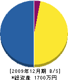 多田建築 貸借対照表 2009年12月期