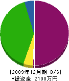 ヤマシタ防水 貸借対照表 2009年12月期