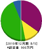 今田塗装店 貸借対照表 2010年12月期