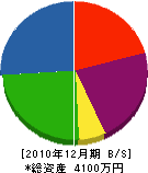 豊島住宅設備 貸借対照表 2010年12月期