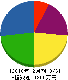 小野寺工務店 貸借対照表 2010年12月期