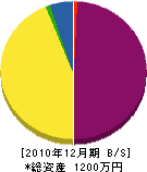 南川明松園 貸借対照表 2010年12月期