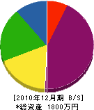 川野水道工業所 貸借対照表 2010年12月期