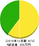 栗田工務店 貸借対照表 2010年12月期