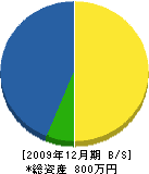 千代田建設 貸借対照表 2009年12月期
