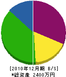 田中建設 貸借対照表 2010年12月期