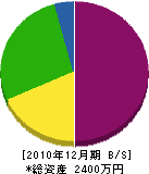 川原畳店 貸借対照表 2010年12月期
