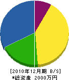 富山電気工事 貸借対照表 2010年12月期