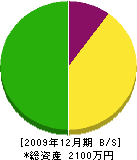 大倉緑樹園 貸借対照表 2009年12月期