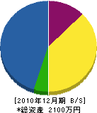 石村造園 貸借対照表 2010年12月期