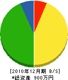 堀田畳店 貸借対照表 2010年12月期