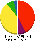 新田工務店 貸借対照表 2009年12月期
