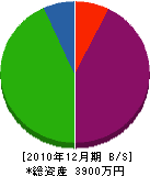 藤本建設 貸借対照表 2010年12月期