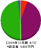 和賀井組 貸借対照表 2009年12月期