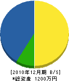 前田設備工業所 貸借対照表 2010年12月期