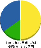 石塚工務店 貸借対照表 2010年12月期