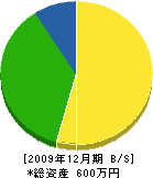 京香園 貸借対照表 2009年12月期
