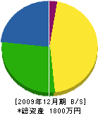 石川造園 貸借対照表 2009年12月期