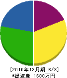 橋本造園土木 貸借対照表 2010年12月期