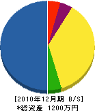 古川設備工業 貸借対照表 2010年12月期