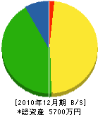 松本電気工事 貸借対照表 2010年12月期