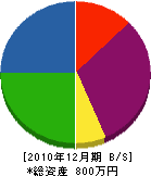 秋田景観 貸借対照表 2010年12月期