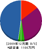 小松建設 貸借対照表 2009年12月期