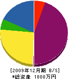深田工務店 貸借対照表 2009年12月期