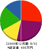コダマ電化 貸借対照表 2009年12月期