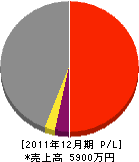 石沢工務店 損益計算書 2011年12月期