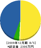 山本造園 貸借対照表 2009年12月期