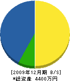 萩尾植樹園 貸借対照表 2009年12月期