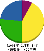 佐藤建築 貸借対照表 2009年12月期