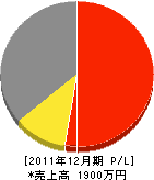 南日本電設・電化 損益計算書 2011年12月期