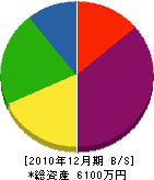 田中土木 貸借対照表 2010年12月期