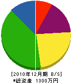 京都設備 貸借対照表 2010年12月期