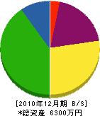 横山建材 貸借対照表 2010年12月期